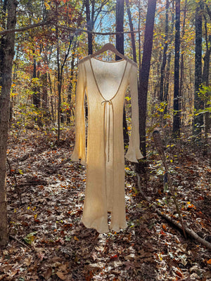 Wednesday Organic Cotton Open Knit Duster