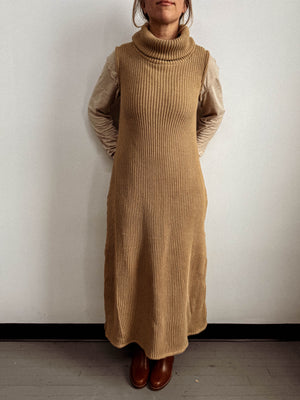 Vestido de punto de algodón orgánico Genevieve