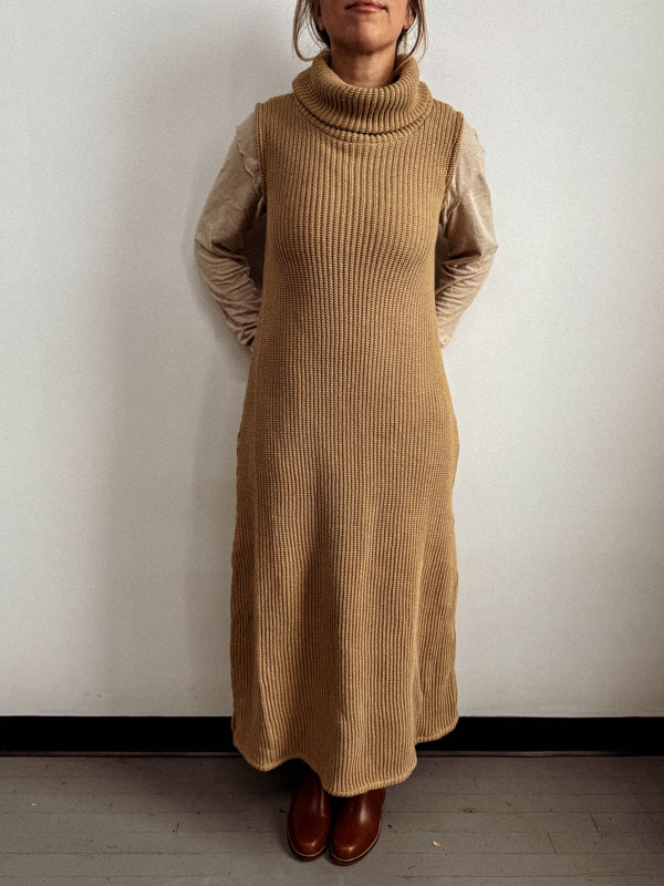 Vestido de punto de algodón orgánico Genevieve