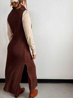 Vestido de punto de algodón orgánico Genevieve