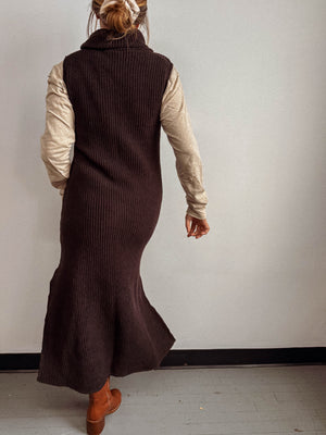 Vestido de punto de algodón orgánico Genevieve