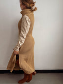 Vestido de punto de algodón orgánico Genevieve