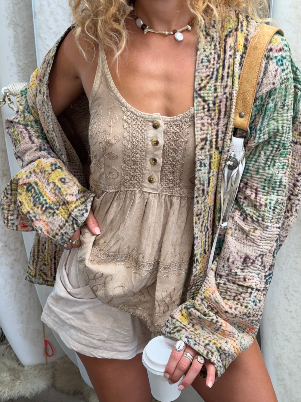 Katydid Button Flowy Top