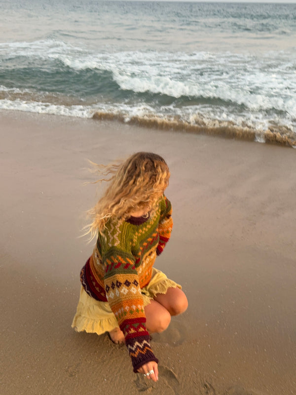 Otto Hand-Knitted Wool Earthy Sweater