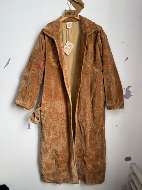 Langmere Hand Embroidered Cotton Velvet Jacket