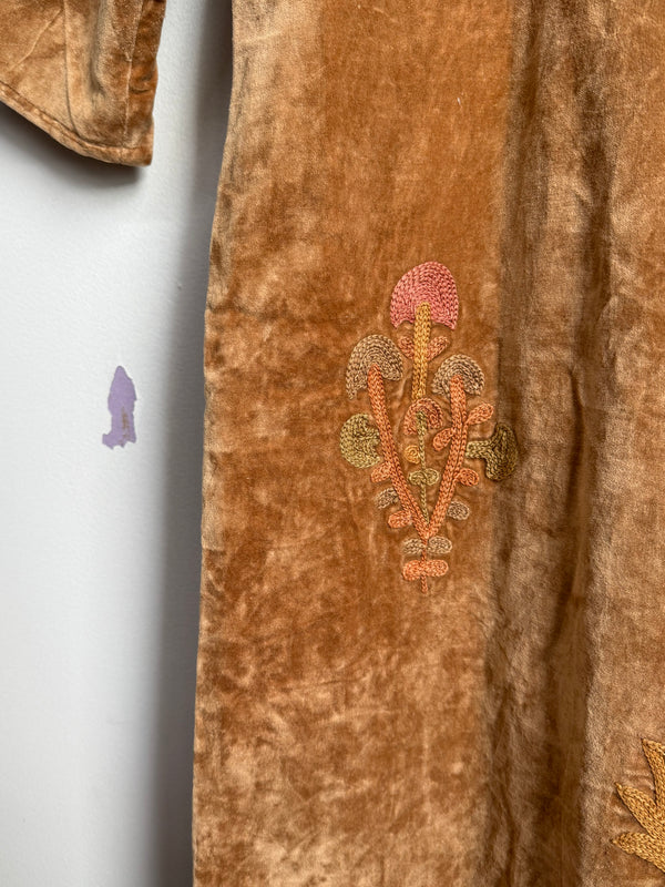 Langmere Hand Embroidered Cotton Velvet Jacket