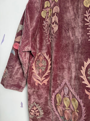 Langmere Hand Embroidered Cotton Velvet Jacket