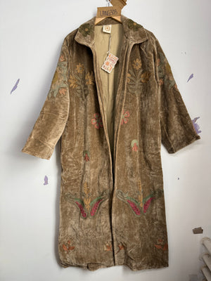 Langmere Hand Embroidered Cotton Velvet Jacket