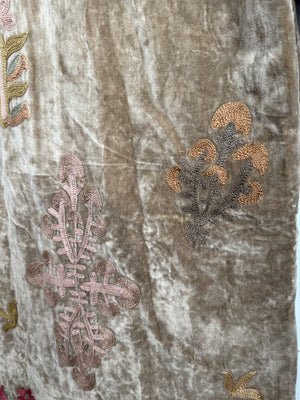 Langmere Hand Embroidered Cotton Velvet Jacket