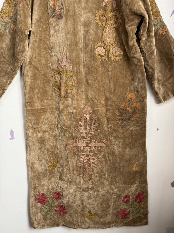 Langmere Hand Embroidered Cotton Velvet Jacket