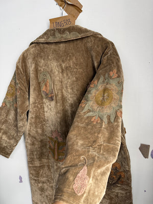 Langmere Hand Embroidered Cotton Velvet Jacket