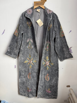 Langmere Hand Embroidered Cotton Velvet Jacket