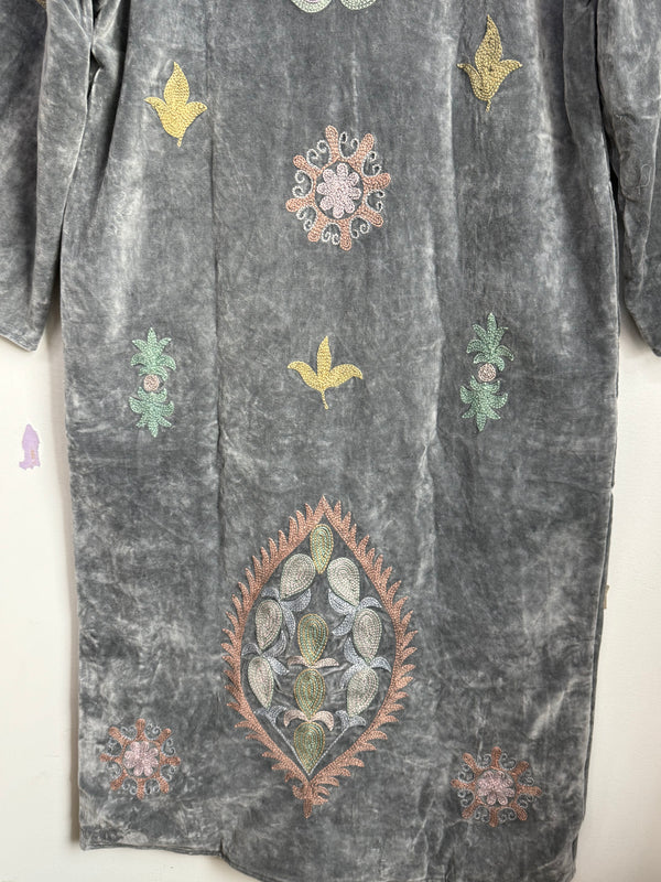 Langmere Hand Embroidered Cotton Velvet Jacket