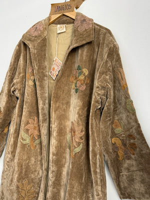 Langmere Hand Embroidered Cotton Velvet Jacket