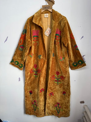 Langmere Hand Embroidered Cotton Velvet Jacket