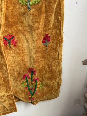 Langmere Hand Embroidered Cotton Velvet Jacket
