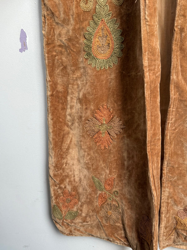 Langmere Hand Embroidered Cotton Velvet Jacket