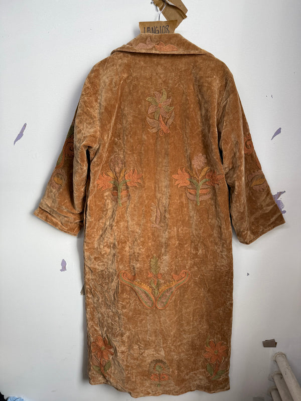 Langmere Hand Embroidered Cotton Velvet Jacket