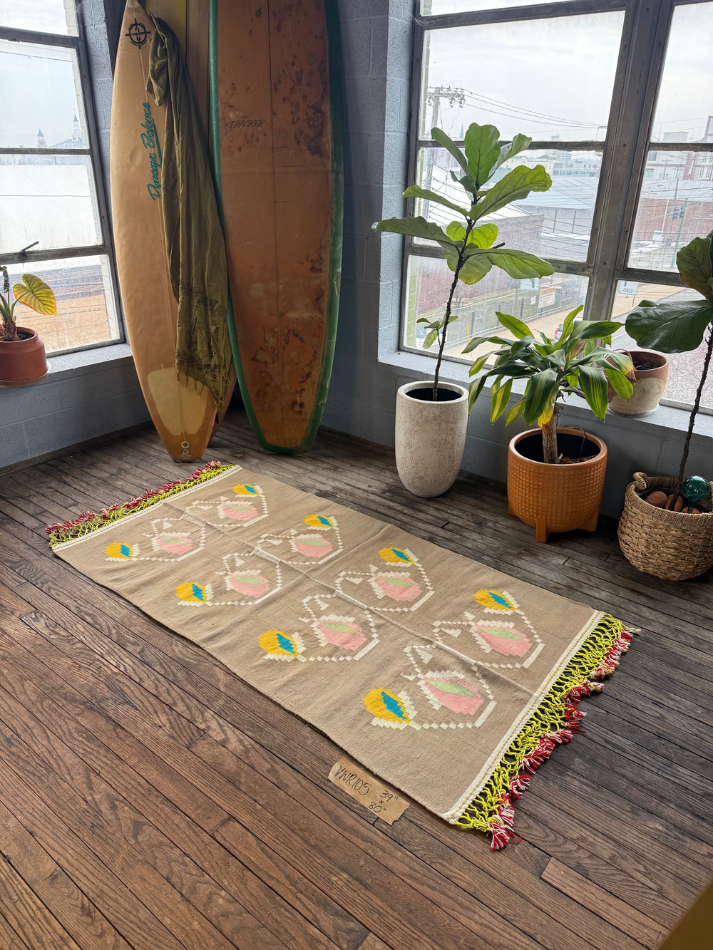 Vintage Wool Rug 105 | 39" x 80"