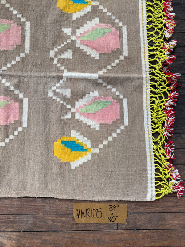 Vintage Wool Rug 105 | 39" x 80"