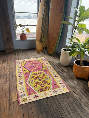 Tapis vintage en laine tissé main 106 | 3' x 5'