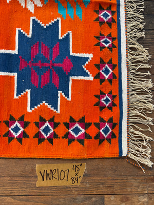 Alfombra de lana vintage 107 | 45" x 84"