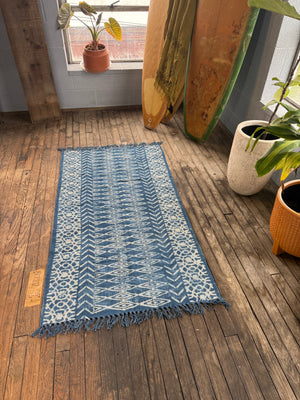 Vintage Batik Dyed Cotton Rug 102 | 35" x 65"