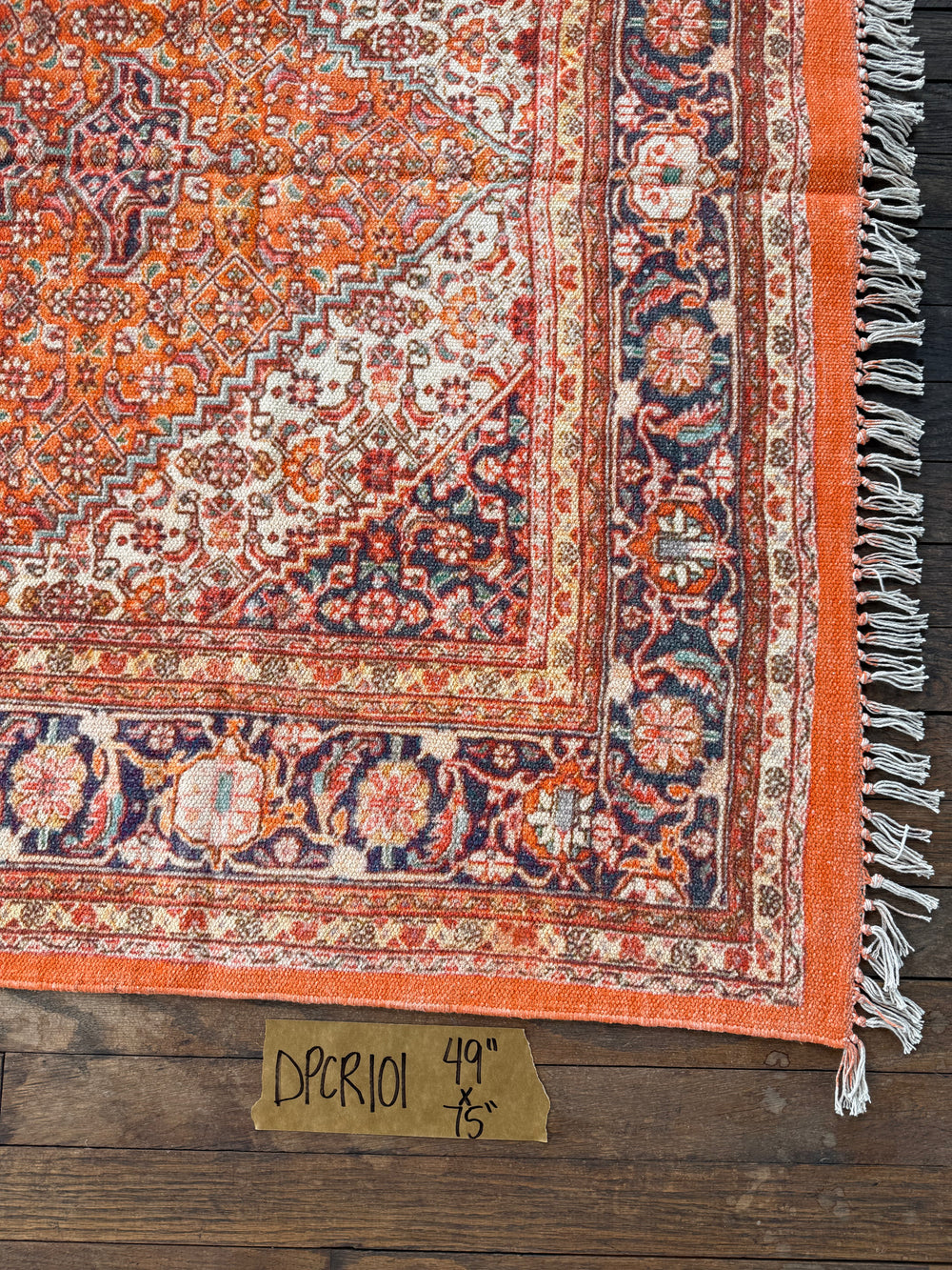 Cotton Printed Rug 101 | 4' x 6'