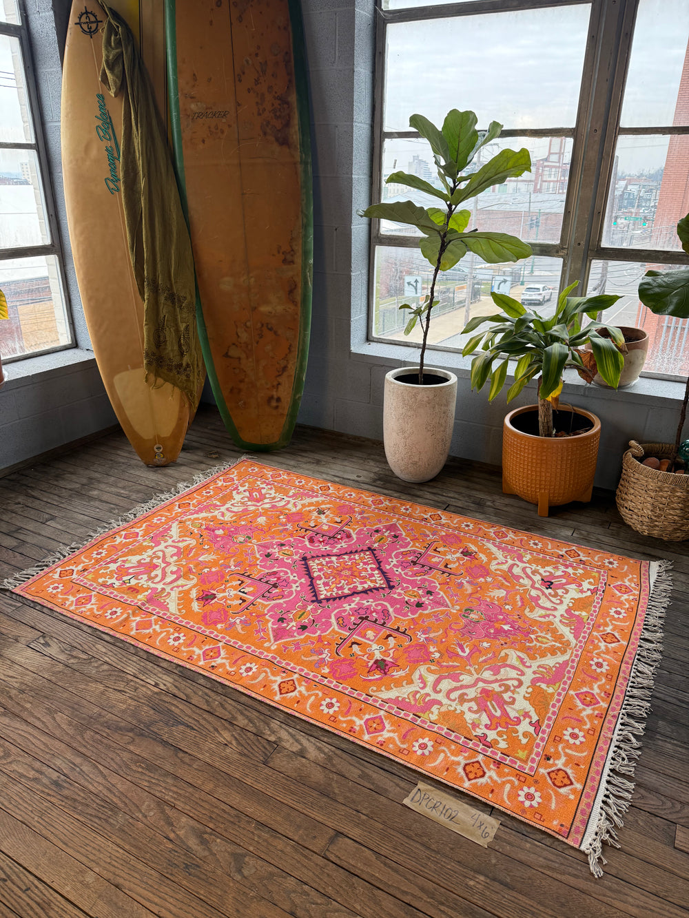 Cotton Printed Rug 102 | 4' x 6'