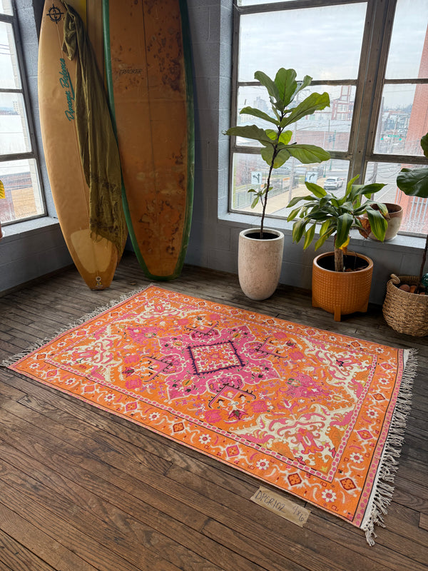 Alfombra Estampada de Algodón 102 | 4' x 6'