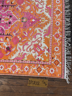 Alfombra Estampada de Algodón 102 | 4' x 6'