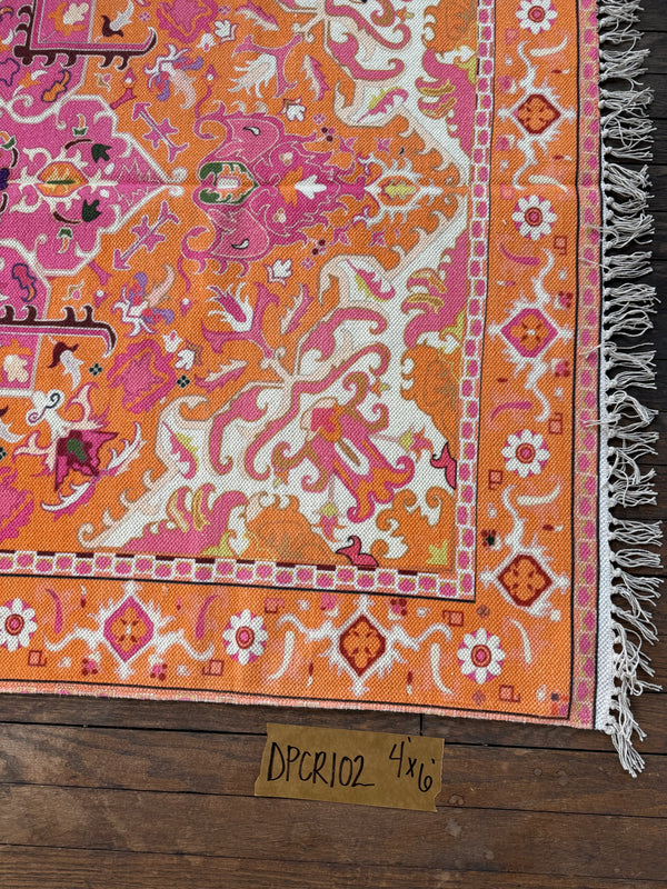 Alfombra Estampada de Algodón 102 | 4' x 6'