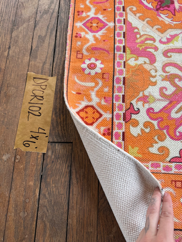 Alfombra Estampada de Algodón 102 | 4' x 6'