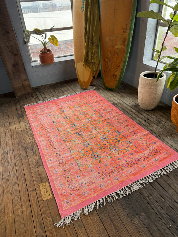 Alfombra estampada de algodón 103 | 1,22 x 1,83 m