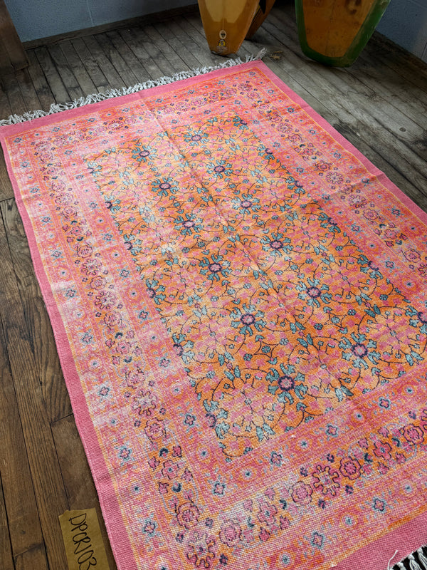 Alfombra estampada de algodón 103 | 1,22 x 1,83 m