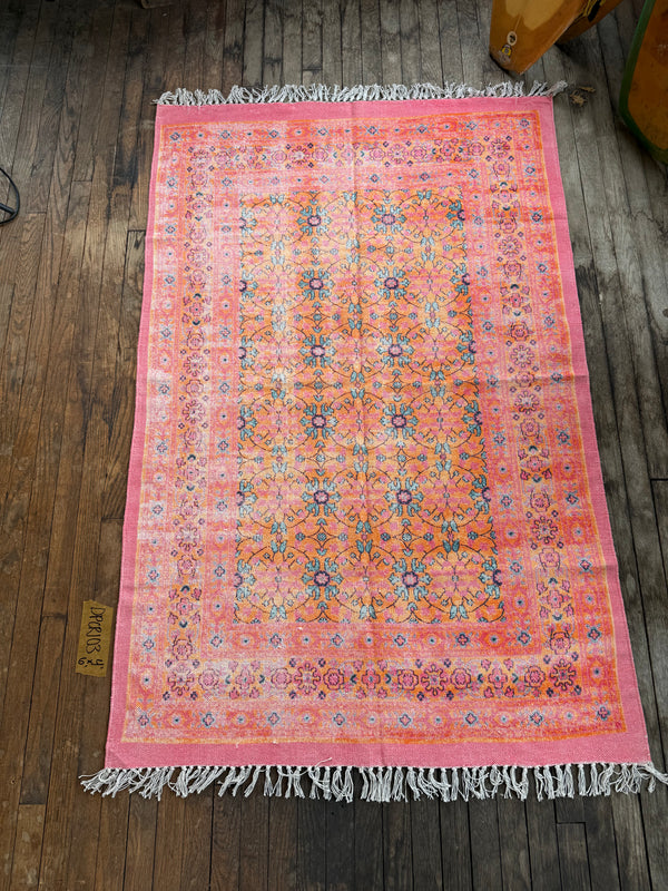 Alfombra estampada de algodón 103 | 1,22 x 1,83 m