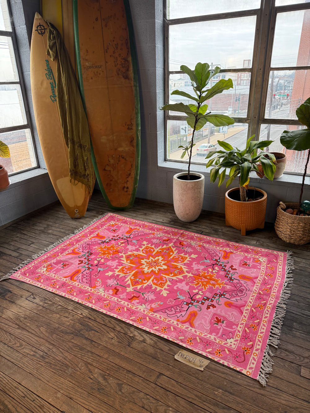 Cotton Printed Rug 104 | 4' x 6'