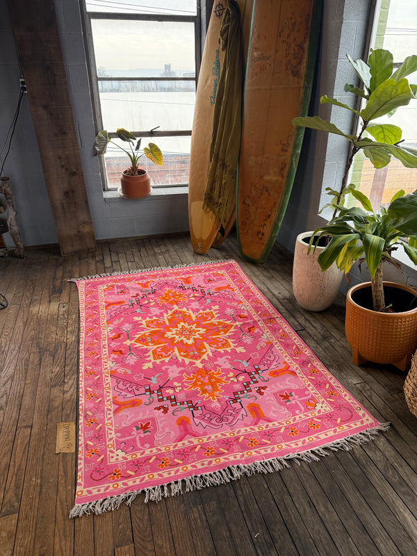 Alfombra estampada de algodón 104 | 1,22 m x 1,83 m