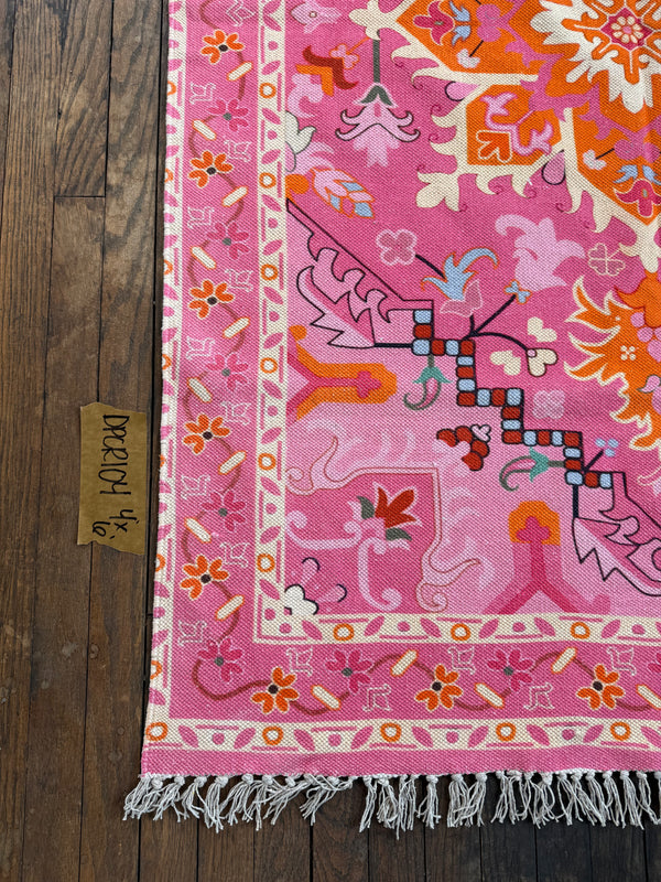 Alfombra estampada de algodón 104 | 1,22 m x 1,83 m