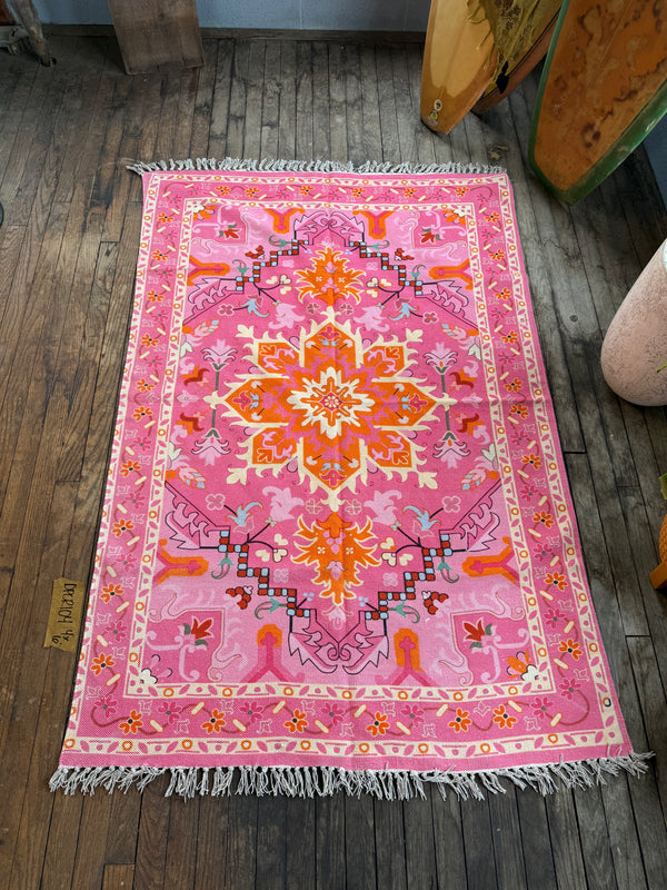 Alfombra estampada de algodón 104 | 1,22 m x 1,83 m
