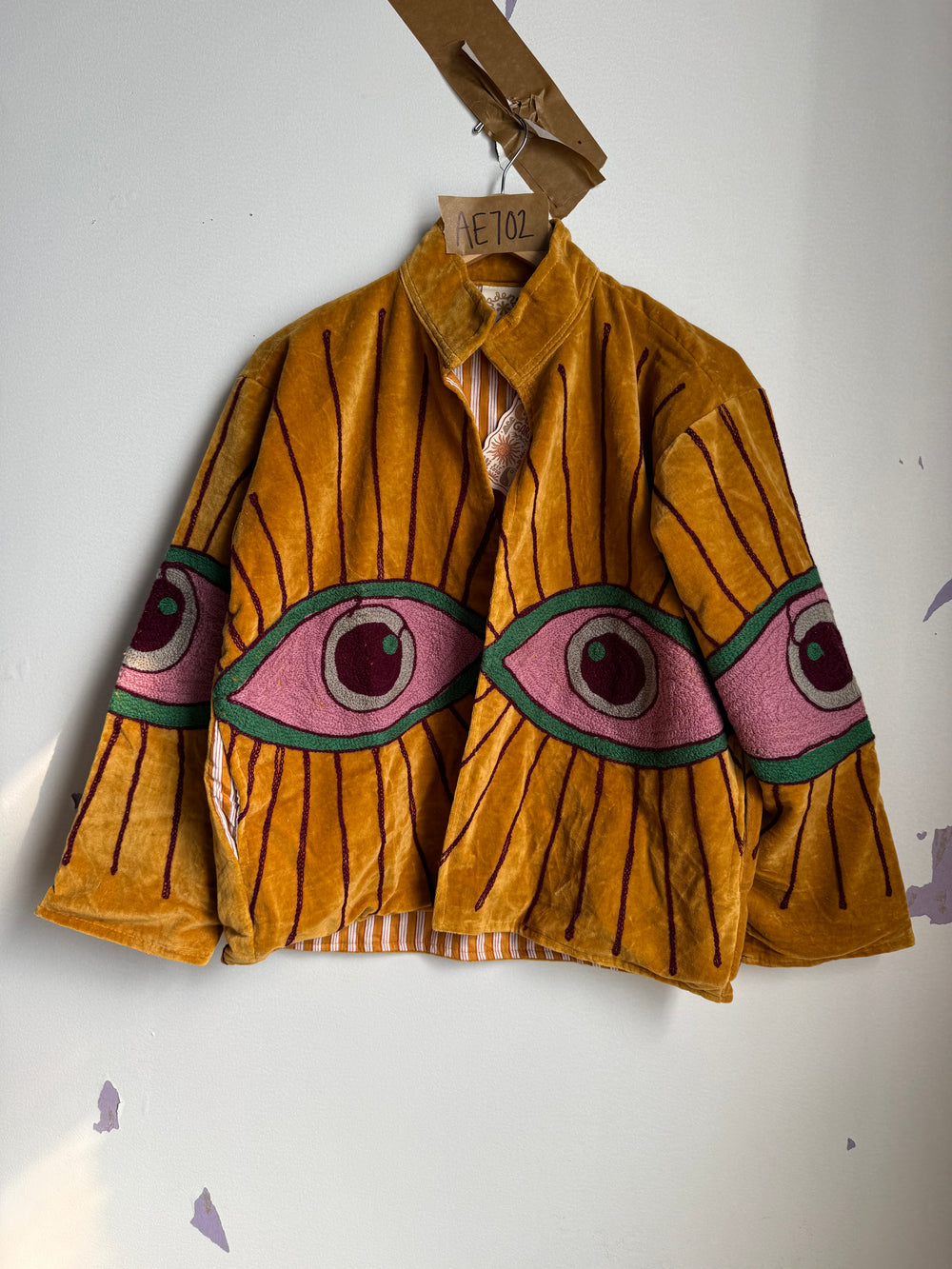 NEW COLORS Awakened Eye Velvet Reversible Jacket