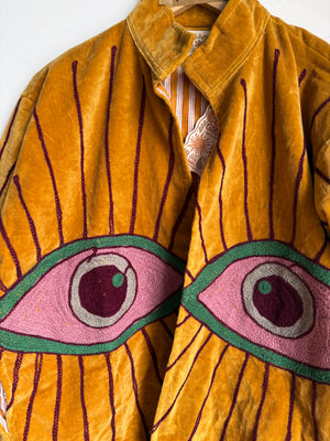 NEW COLORS Awakened Eye Velvet Reversible Jacket