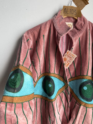 NEW COLORS Awakened Eye Velvet Reversible Jacket