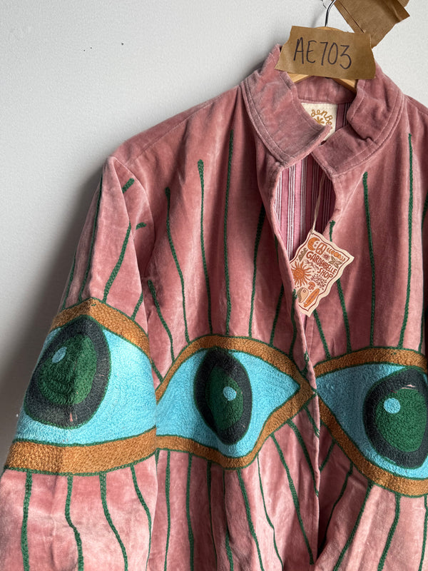 NEW COLORS Awakened Eye Velvet Reversible Jacket