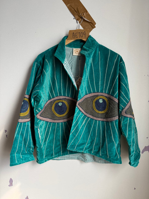 NEW COLORS Awakened Eye Velvet Reversible Jacket