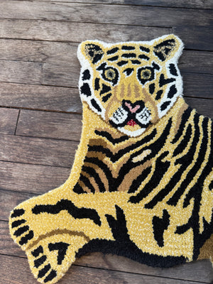 Alfombra de Tigre de Lana Tufted a Mano MEDIANA 3' x 5'