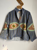 NEW COLORS Awakened Eye Velvet Reversible Jacket