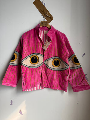 NEW COLORS Awakened Eye Velvet Reversible Jacket