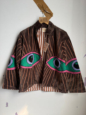 NEW COLORS Awakened Eye Velvet Reversible Jacket