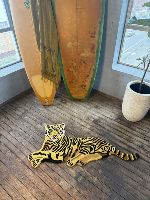 Tapis Mini Tigre en Laine Tufté Main